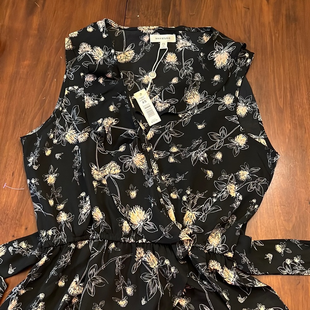 Max Studio bohemian peaseant cottagecore summer blouse